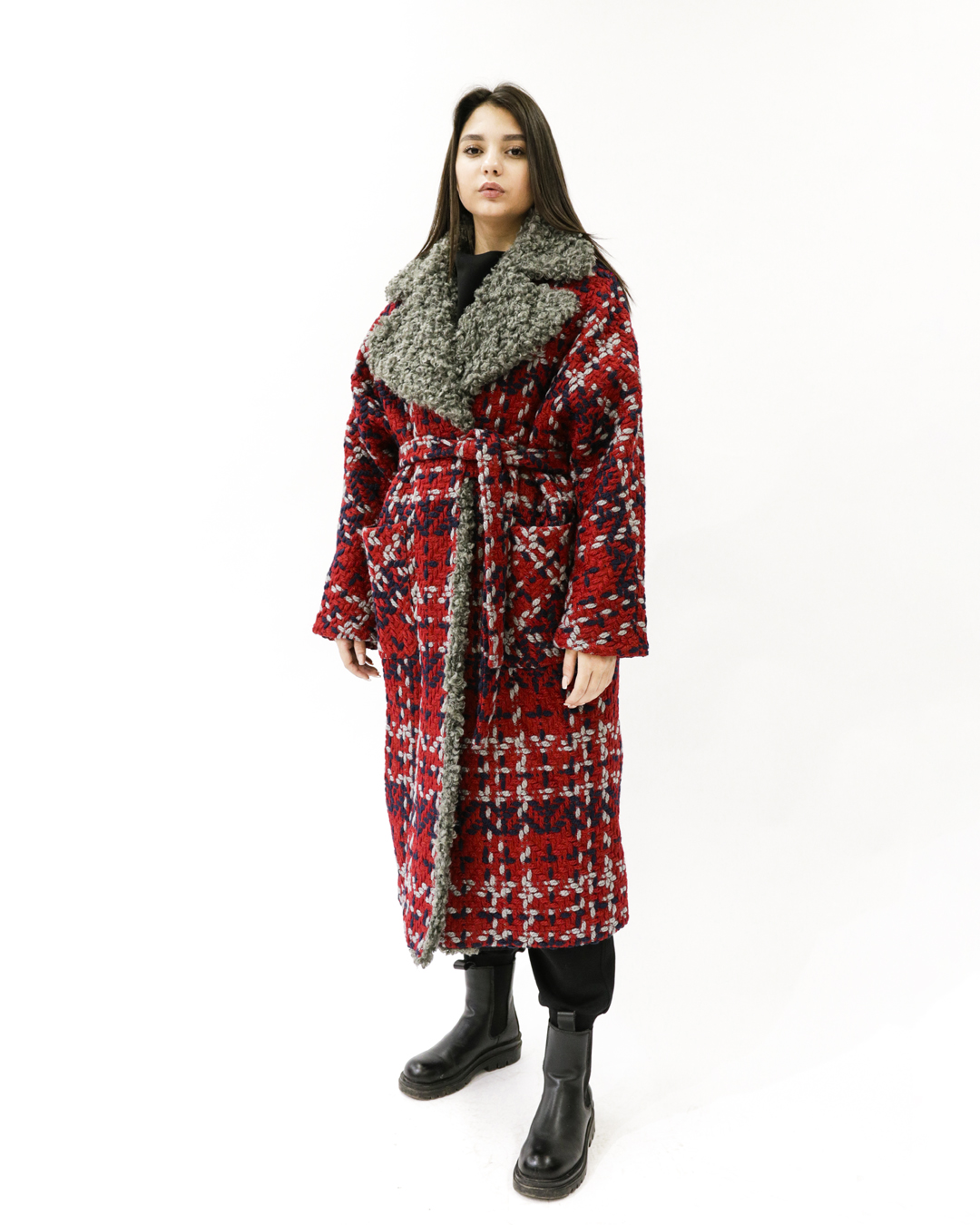 Пальто «HANYM-16406977» красное