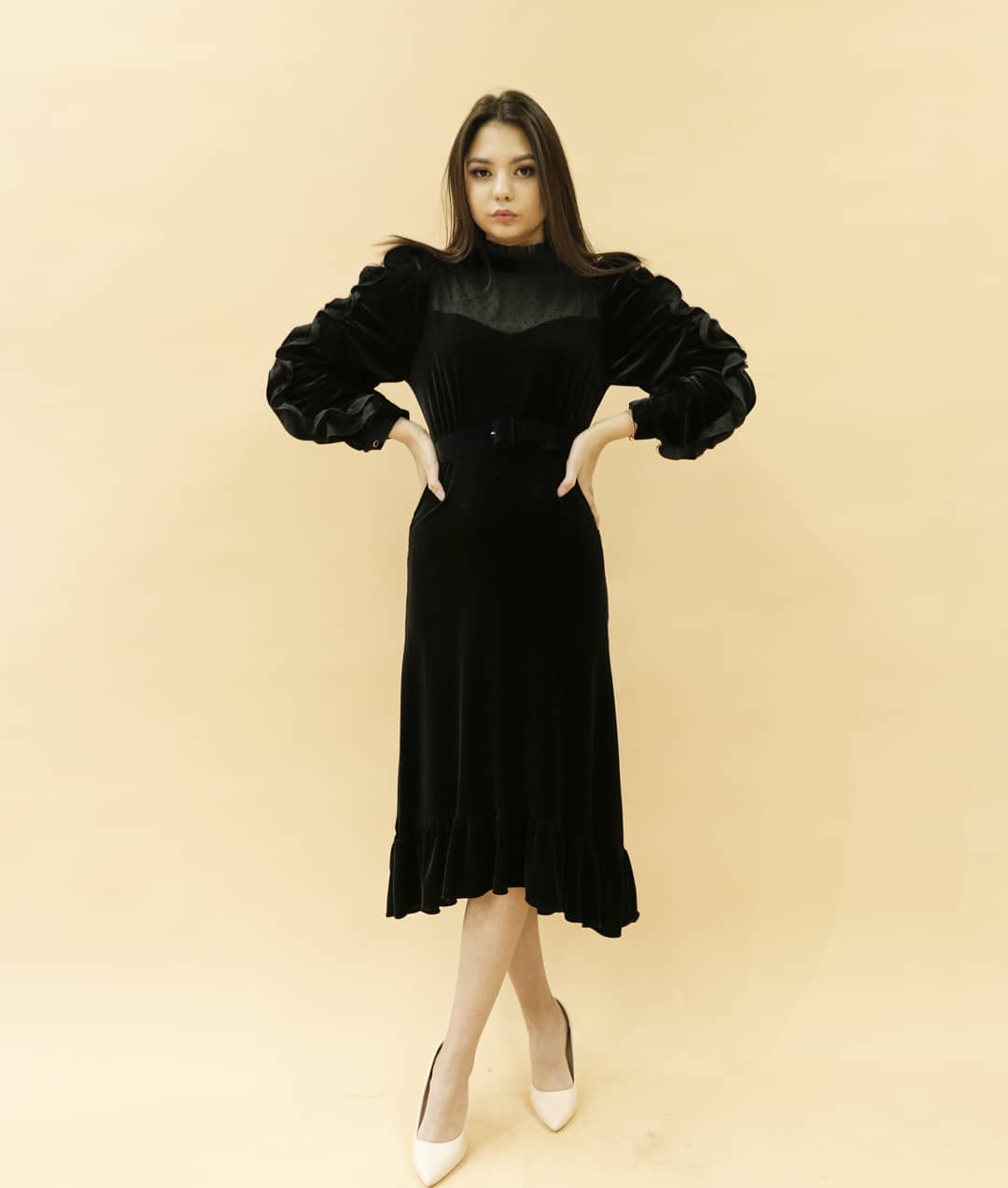 Женское платье (черное) free size