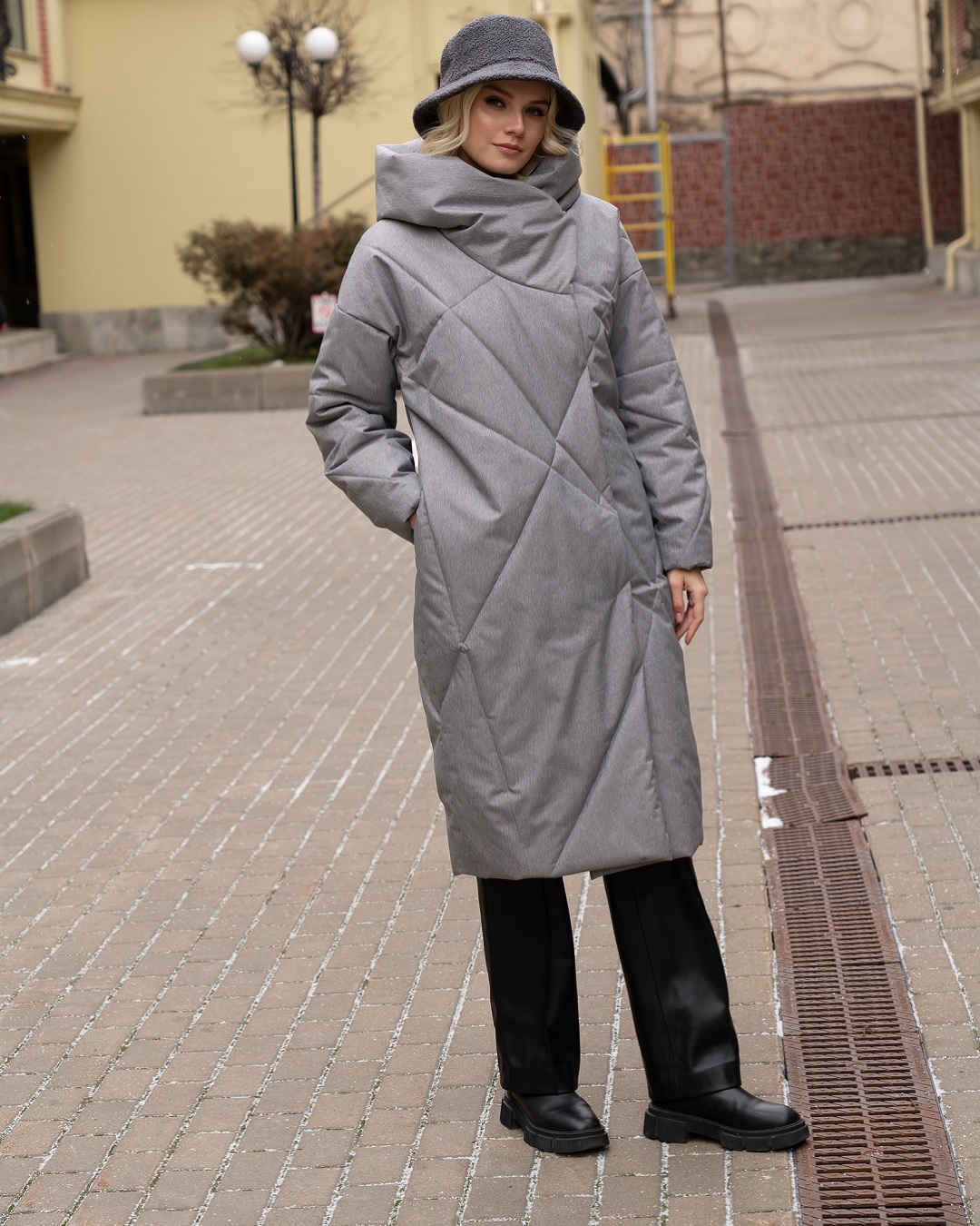 Зимняя куртка «HANYM 7381621italy» серая