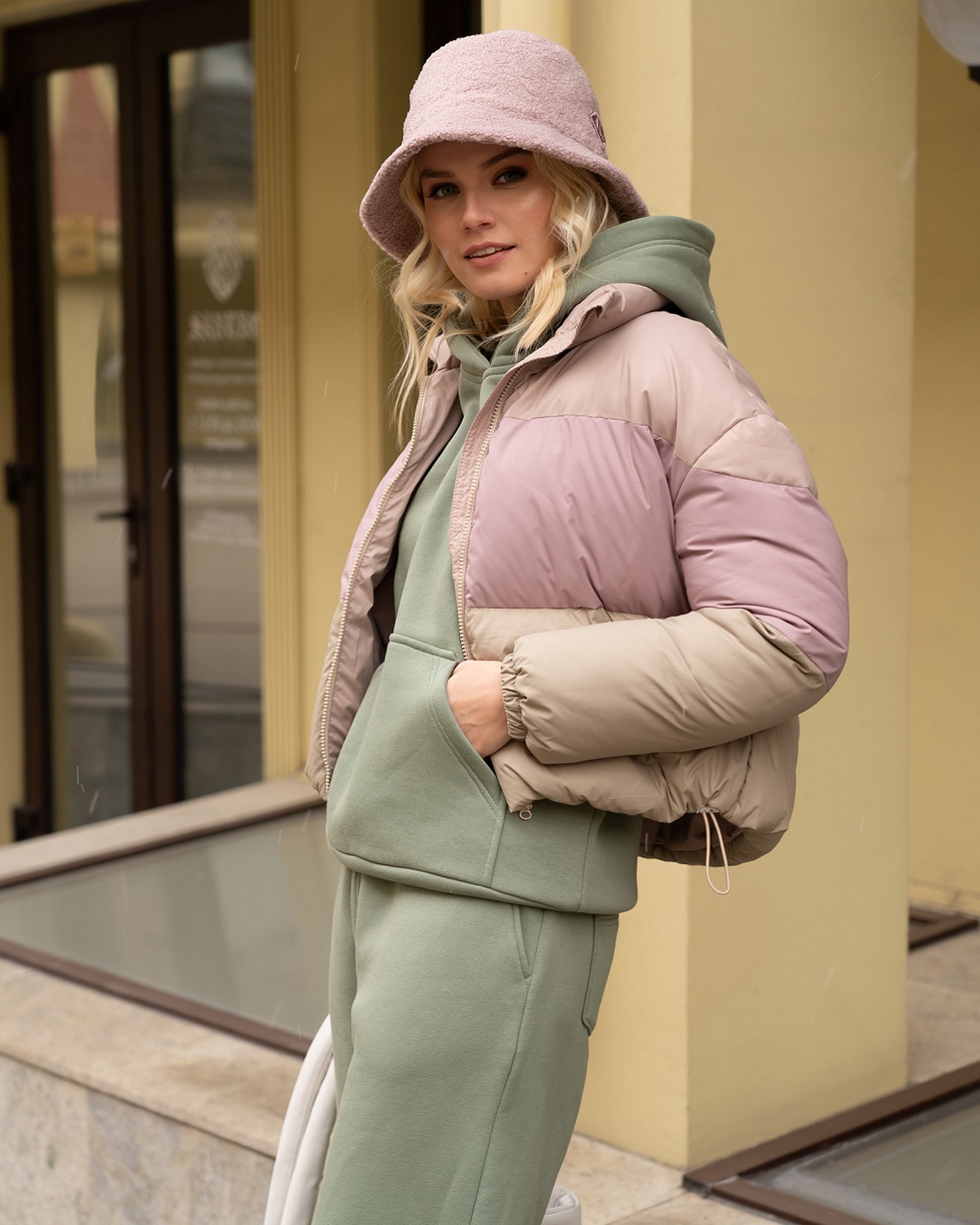 Куртка «HANYM 225599italy» оливковая