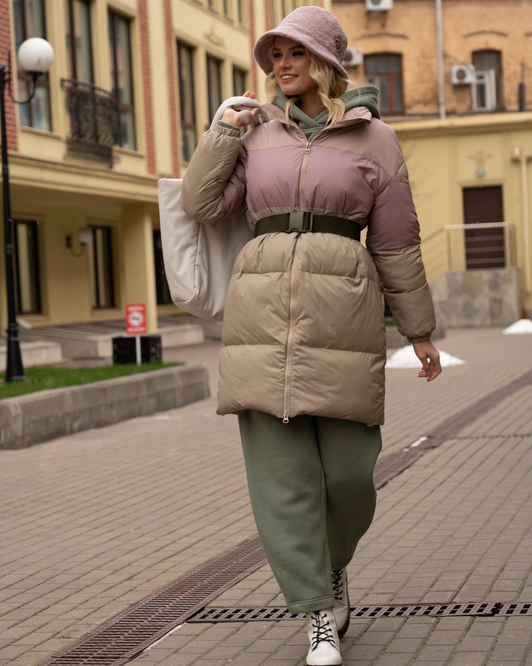 Зимняя куртка «HANYM 70822238italy» оливковая